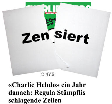Charlie Hebdo ein Jahr danach: Regula Stmpflis schlagende Zeilen   4YE
