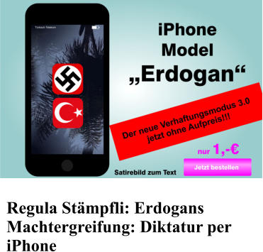 Regula Stmpfli: Erdogans Machtergreifung: Diktatur per iPhone